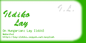 ildiko lay business card